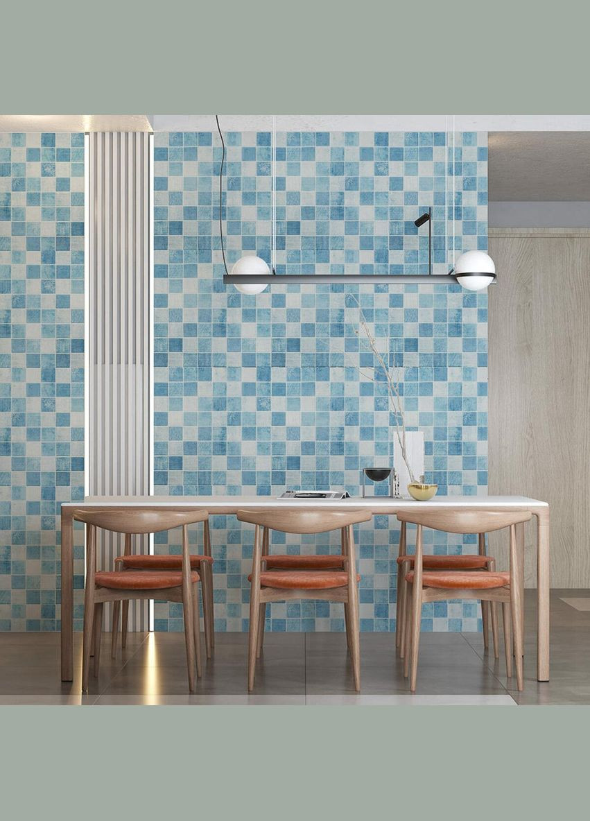 Панель стінова 3D 700х700х4мм мозаїка блакитна (D) SW-00002009 Sticker Wall (300242193)