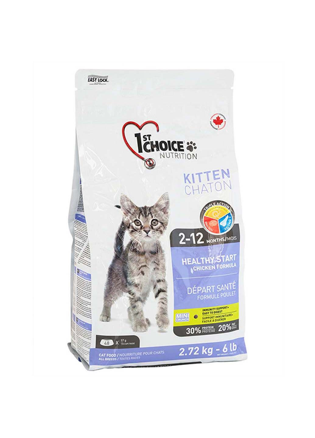 Сухий корм Kitten Healthy Start для кошенят всіх порід 2.72 кг 1st Choice (286472776)