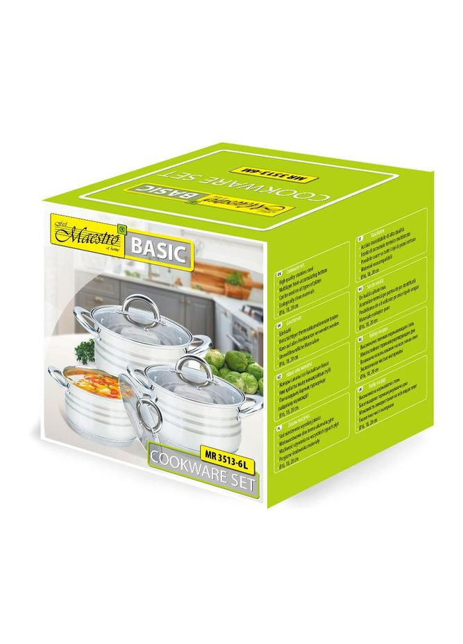 Набор кухонной посуды 6 предметов (MR-3513-6L) Maestro (334007588)