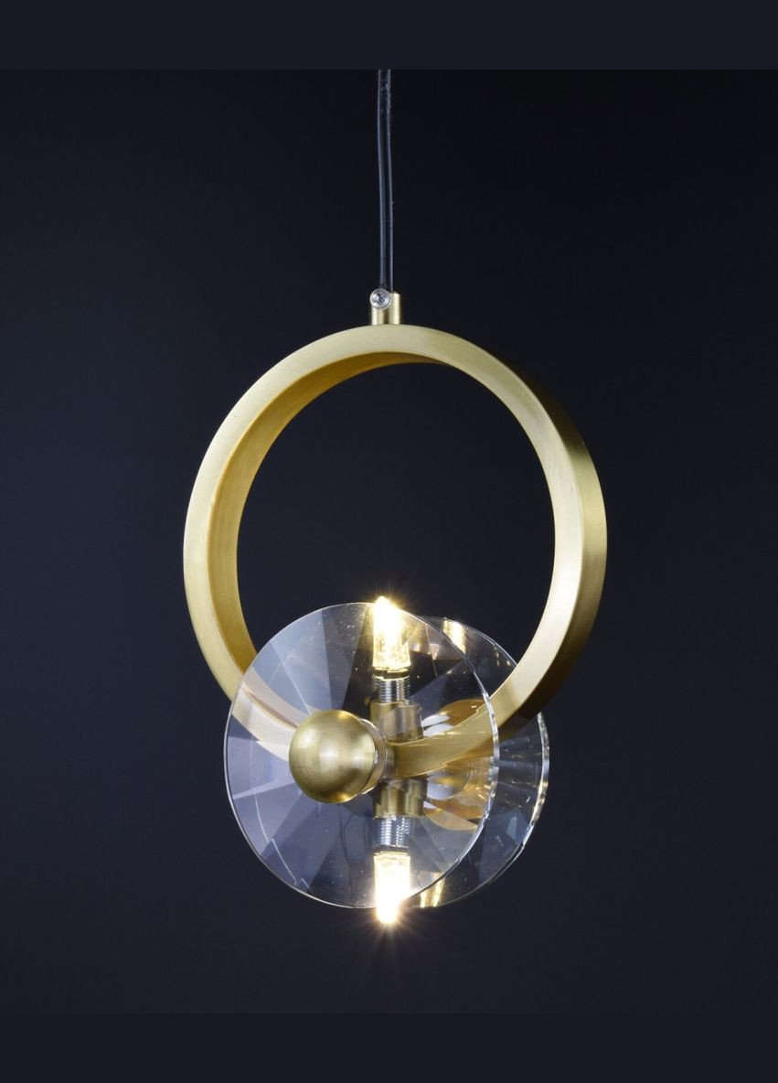 Люстра підвісна на 2 лампочки 26712 Латунь 30-150х15х10 см. Sunnysky (364753233)