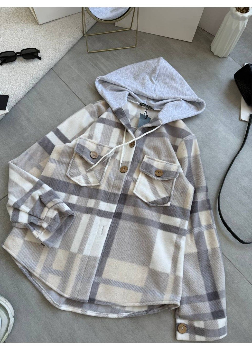 Сорочка з капюшоном Модель: 224 Беж Україна (358932986)