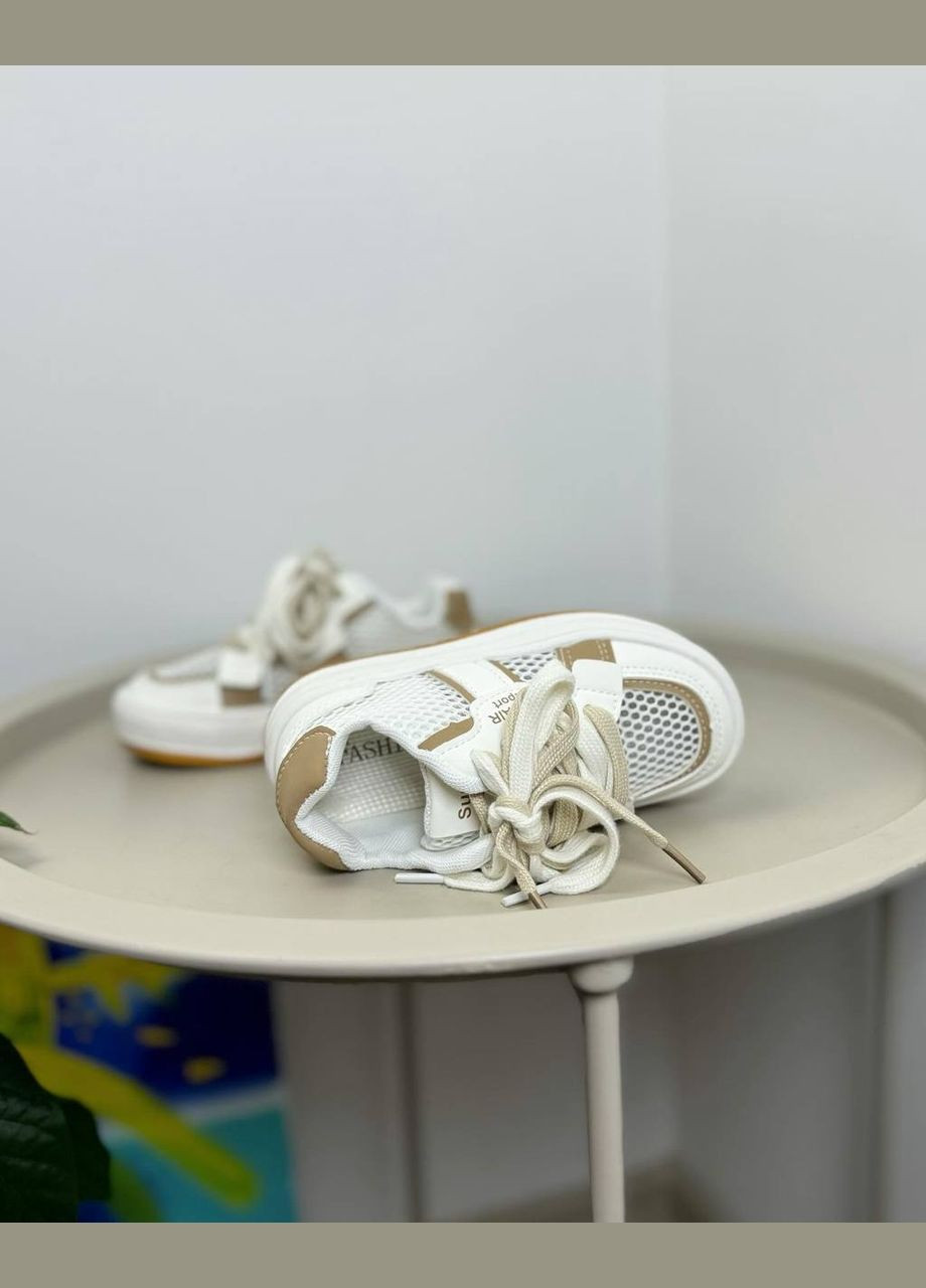 Білі літні дитячі кросівки білі 1327 No Brand