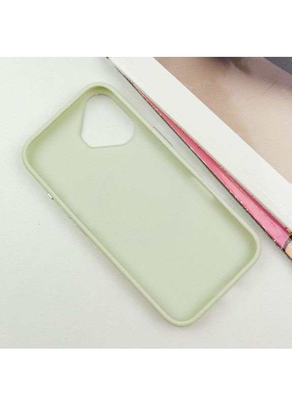 Чехол TPU Bonbon Metal Style с MagSafe для Apple iPhone 16 (6.1") Зеленый Epik (372845876)