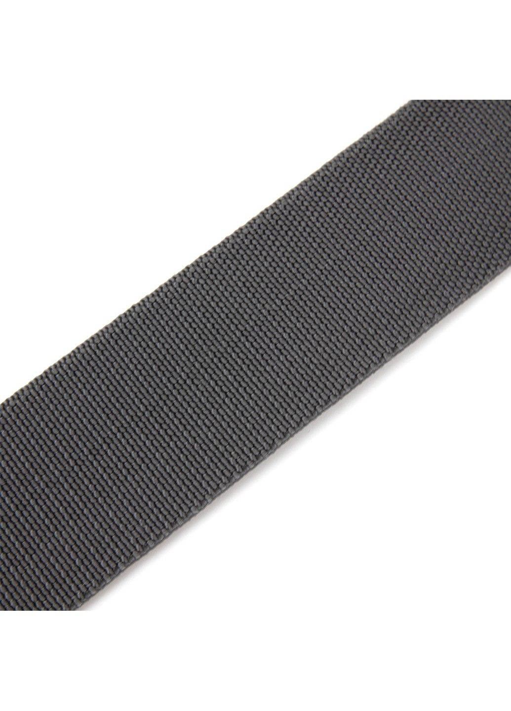 Текстильний ремінь з чорною пряжкою 20534 Сірий Vintage (235781265)