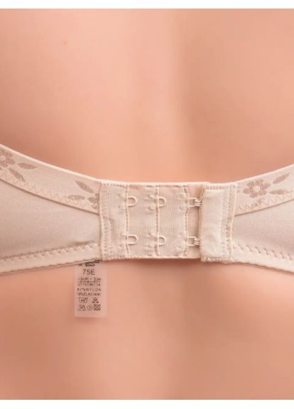 Бежевый бюстгальтер с косточкой, кружевом и изящной вставкой Diorella