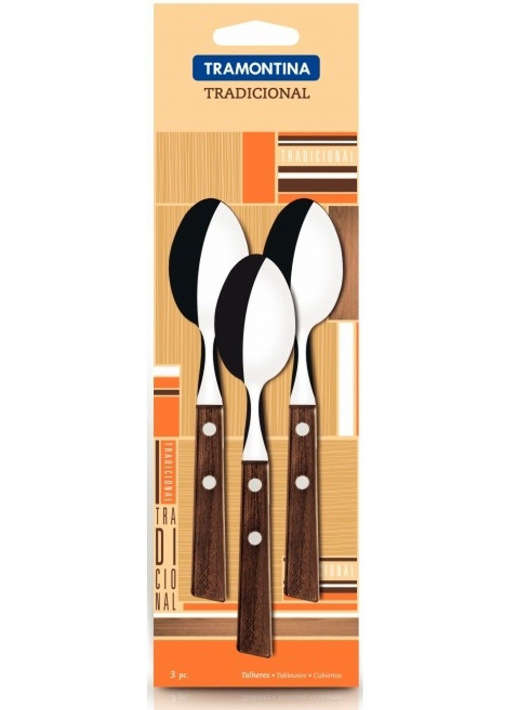 Столові прилади TRADICIONAL /X3 ложок чайних (22207/300) Tramontina (365277113)