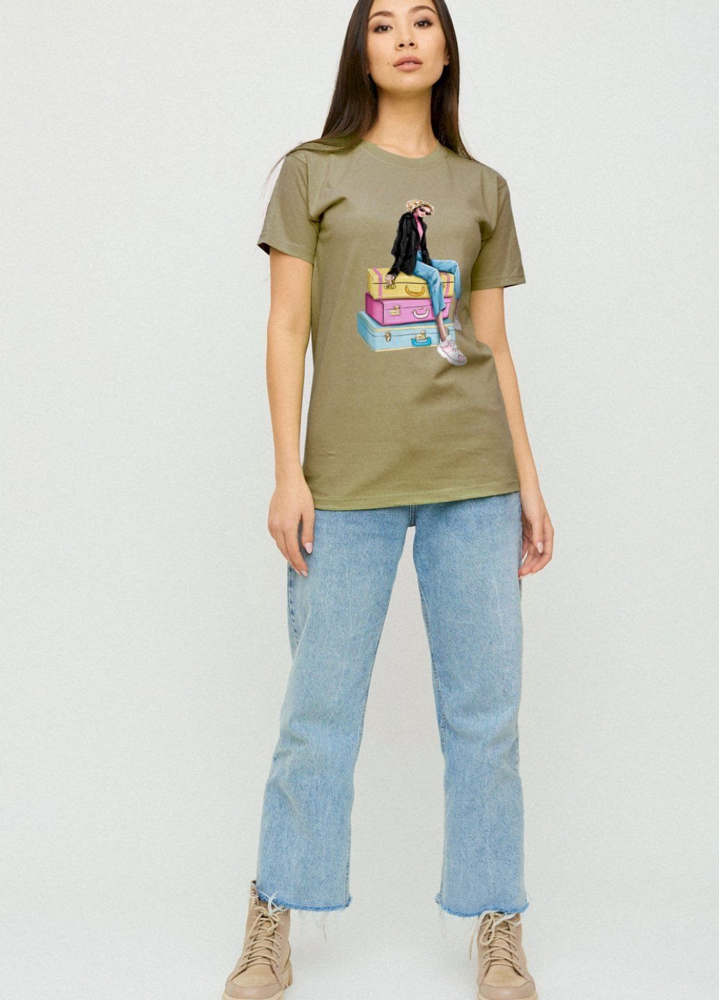 Футболка Boyfriend / дышащий принт/ YAPPI - (252386132)