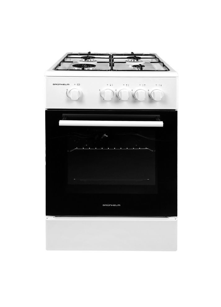 плита газовая белая g4f5600w Grunhelm