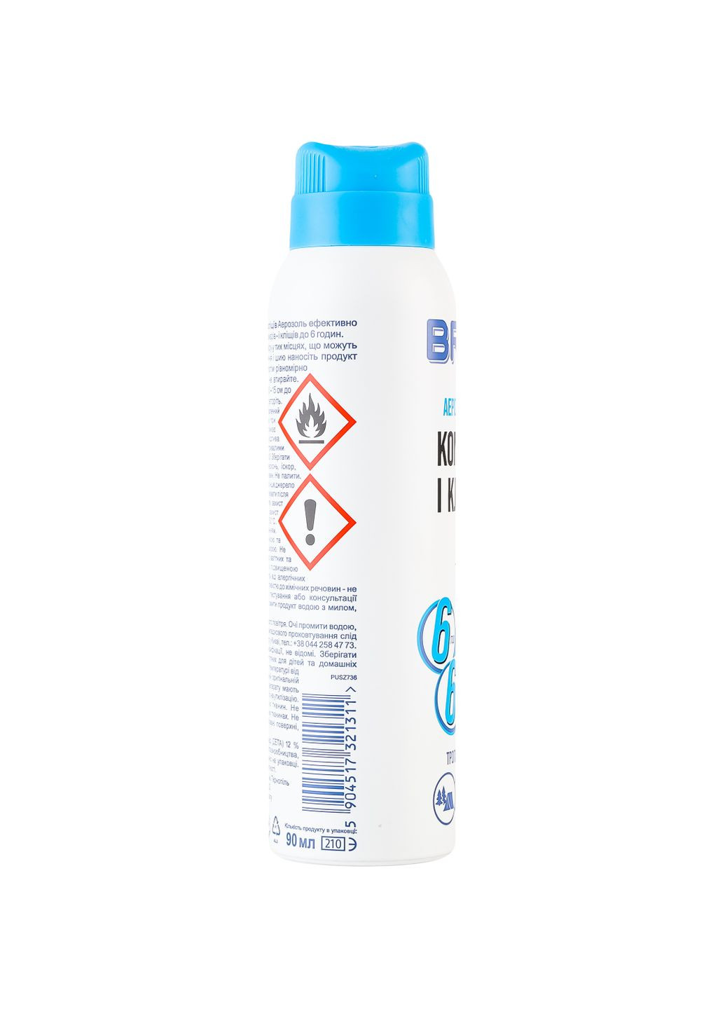 Аэрозоль от комаров и клещей 90 мл Bros 5904517061231 (328230391)