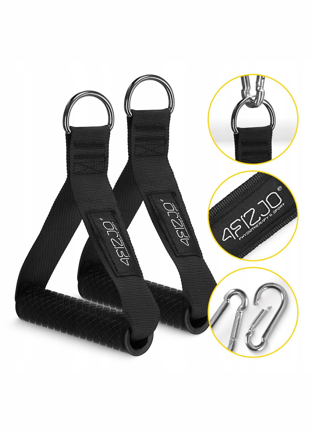 Ручки для тяги с карабинами 2 шт () 4FIZJO P-5907739317322 (324264706)