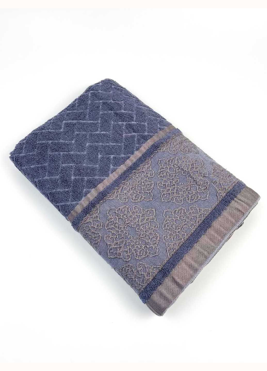 Homedec полотенце лицевое махровое 100х50 см абстрактный синий производство - Турция