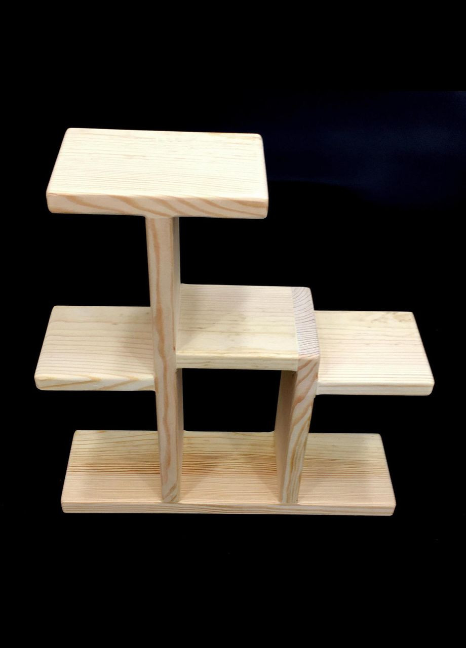 Подставка для цветов из дерева Монсеррат бланже (ЦВП-003501) No Brand (328227581)