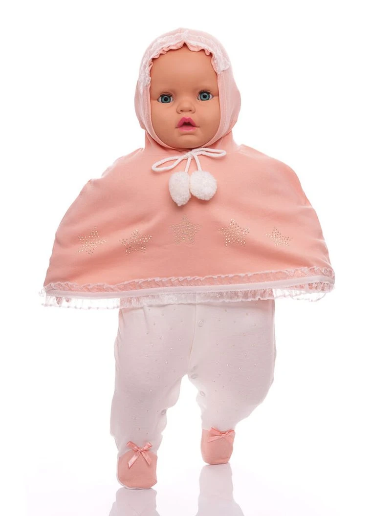 Людина з болеро для дівчинки трикотажний персиковий 74 см (32837) BABYKROHA (297200065)