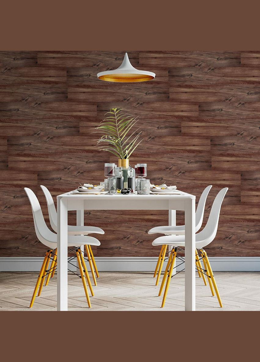 Самоклеюча вінілова плитка каштан, ціна за 1 шт. (СВП-002) Матова Sticker Wall (300242017)