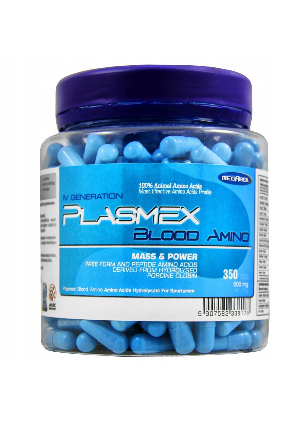 Аминокислота Plasmex Blood Amino, 350 капсул Megabol (293416299)