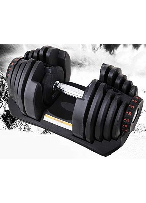 Регульована гантель з швидкою зміною ваги на підставці 16 рівнів 40 кг 1 шт (2104618927) No Brand (372639279)