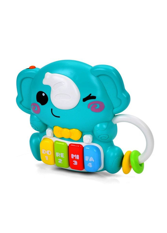 Детское пианино "Слоник" 503-20 звуки животных 15 см, музыка Bambi (364195321)