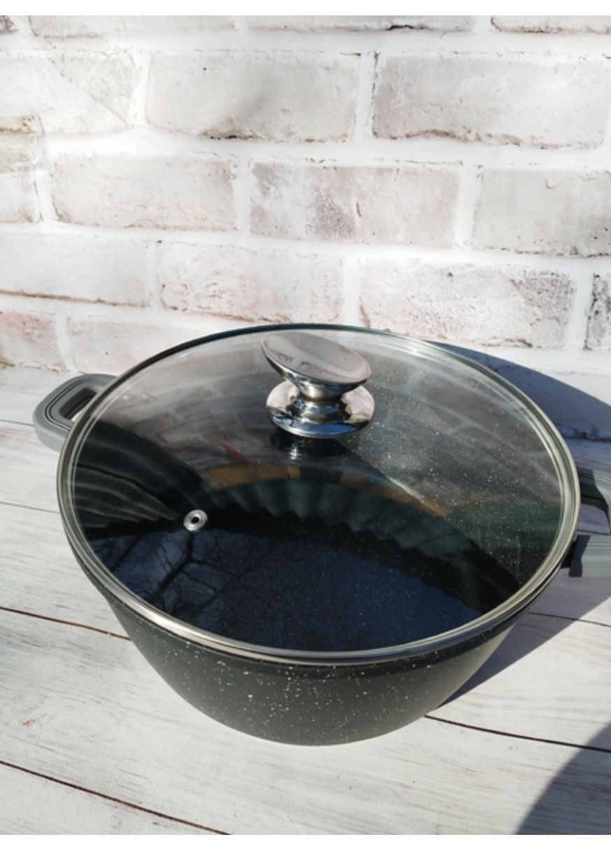 Кастрюля-котел с крышкой Symphony с мраморным покрытием 20 см 2.3 л Santaremo (359401952)