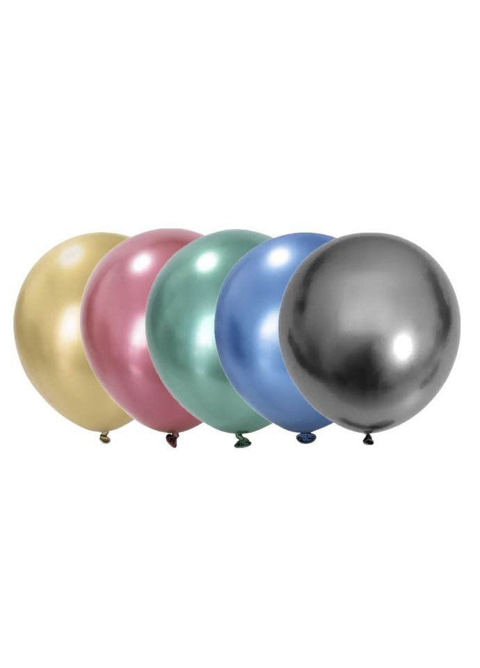 Хромовані кульки 5 дюймів 10 штук мікс No Brand (345705214)