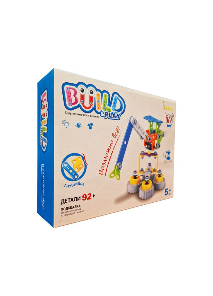 Конструктор Build&Play "Портовый кран" J-7701, 92 элемента Hanye (306435563)