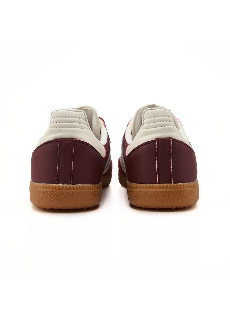 Бордовые демисезонные кроссовки мужские adidas samba og maroon адидас самба No Brand