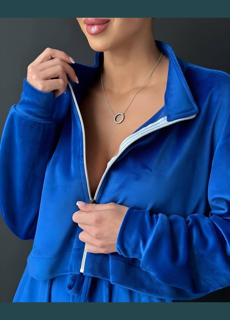 Жіночий костюм двійка укорочена кофта на блискавці та широкі штани MonCher (331605718)