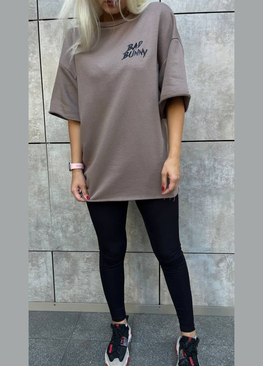 Женская футболка оверсайз с принтом на спине. MonCher - (346474814)