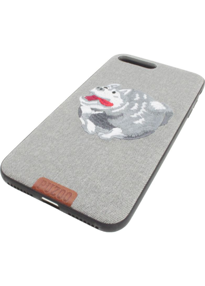 Чехол-накладка TPU+TPU with stitchwork craft Ballon Dog iPhone 7 Plus/8 Plus Gray PUZOO (301779667)