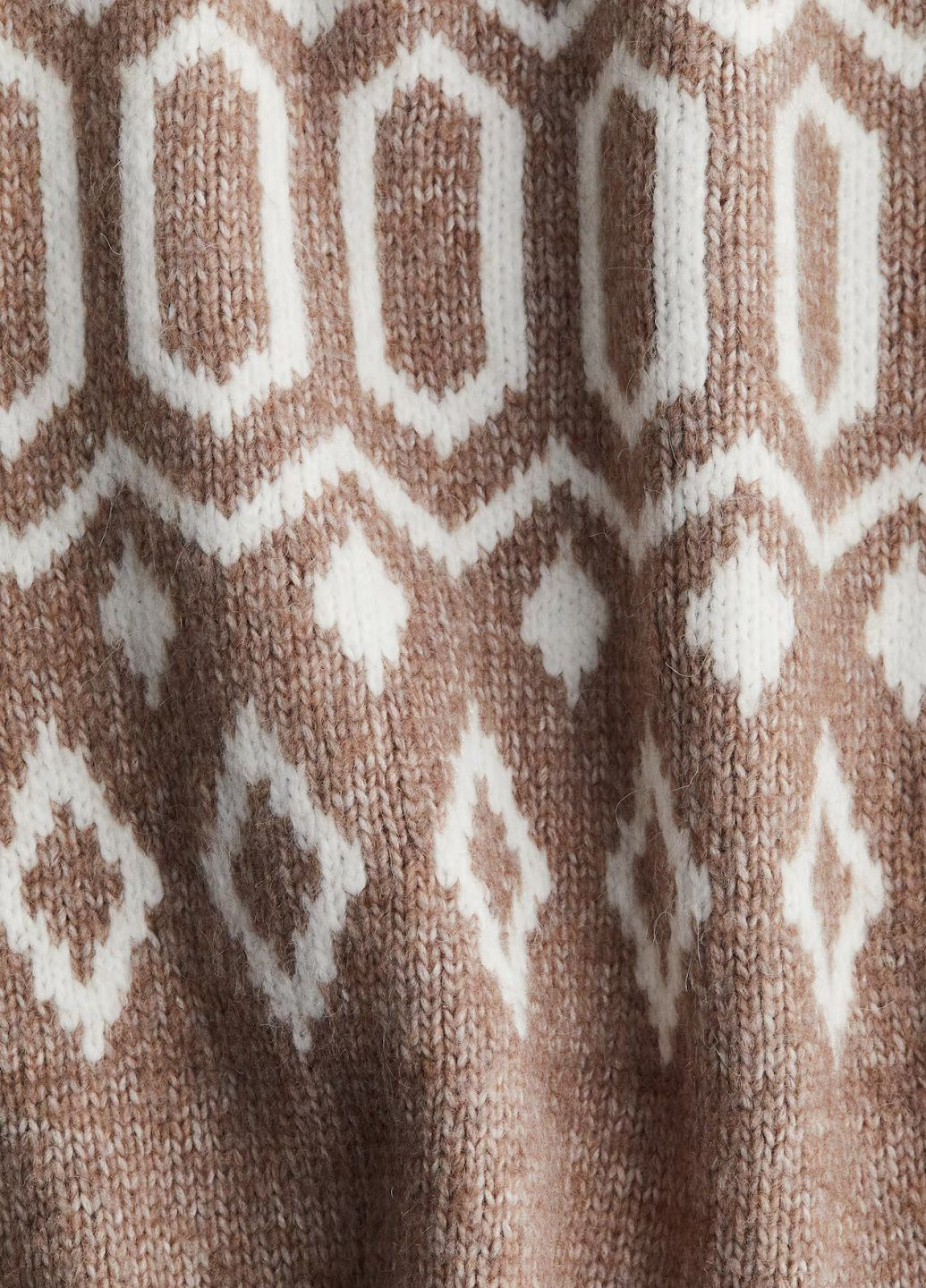 Сіро-бежевий зимовий светр H&M