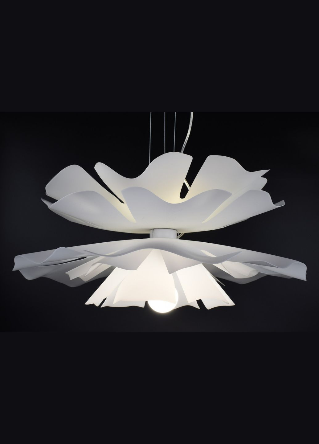 Люстра підвісна на 2 лампочки 26847 Білий 35-140х60х60 см. Sunnysky (364492731)