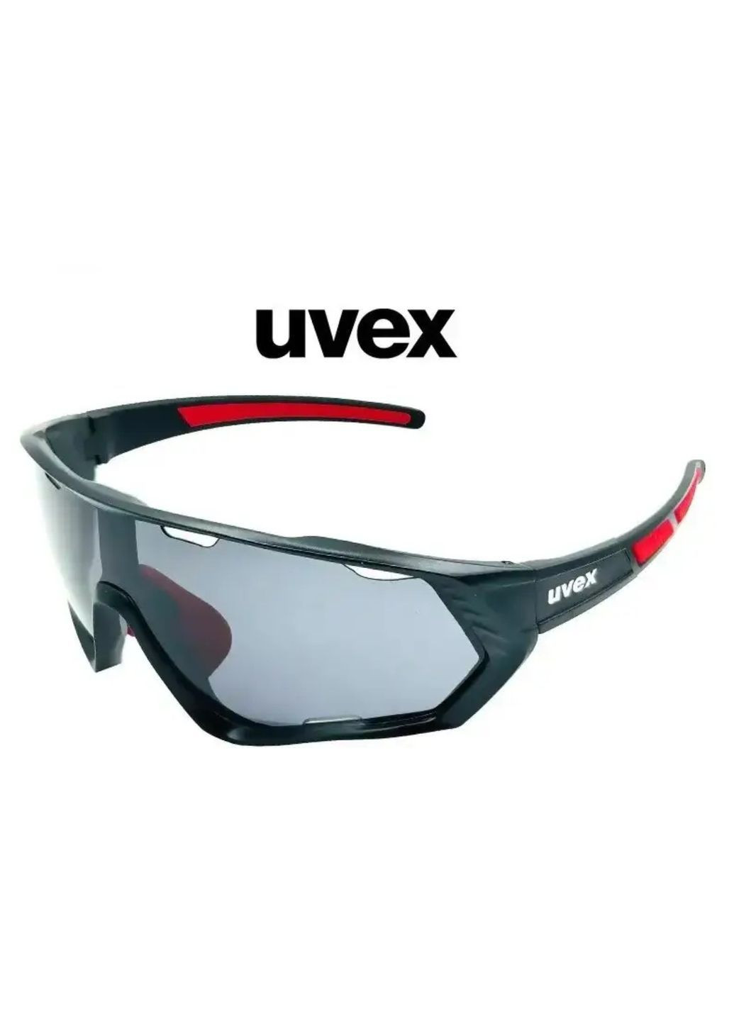 Очки спортивные унисекс UV400 чёрные ударопрочные лёгкие для путешествий, рыбалки, бега, велосипеда, горных походов No Brand (364859620)