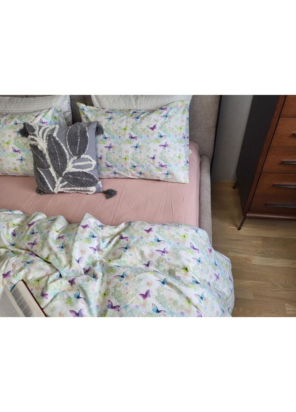 Постельное белье с резинкой Волшебница/пудра, фланель(байка) Евро размер, наволочки 50/70 No Brand (364218253)