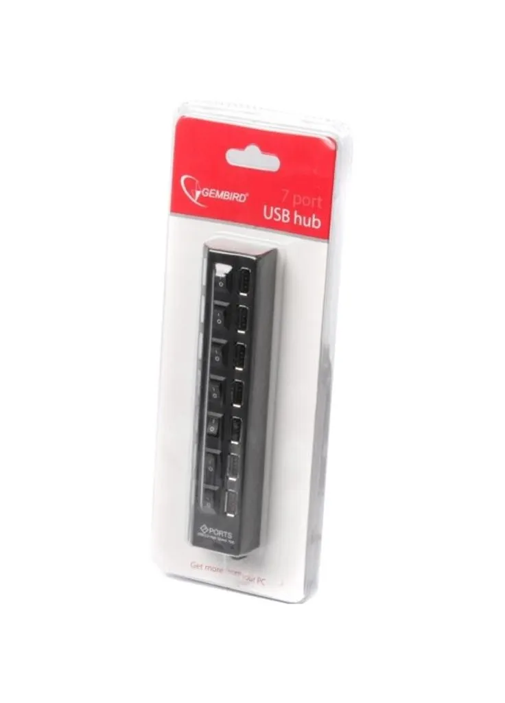Концентратор 7 port USB 2.0 (UHB-U2P7-03) Gembird (390412064)
