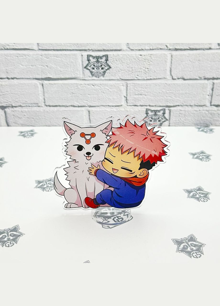 Акриловая коллекционная фигурка Chibi Аниме: Магиическое сражение/Jujutsu Kaisen (Итадори Юдзи, Itadori Yuji) 10см No Brand (339619710)