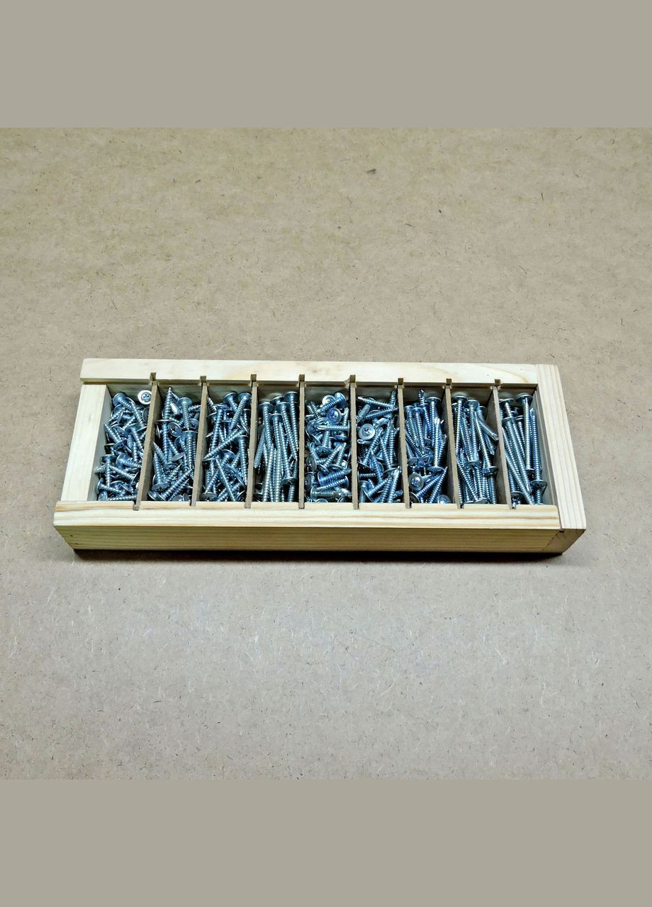 Набір 1х саморізів з прессшайбою 385шт No Brand (328909025)