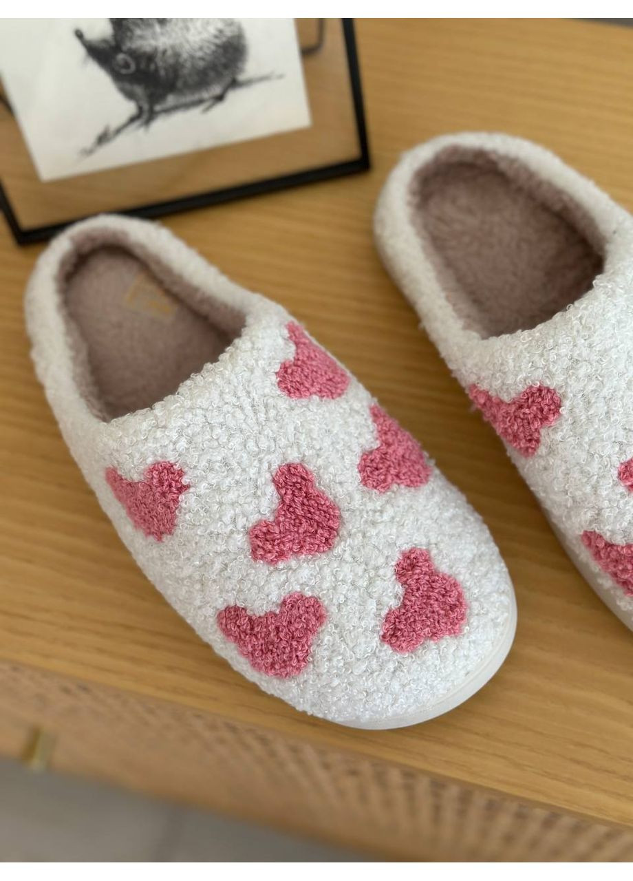 Молочные тапочки комнатные женские No Brand