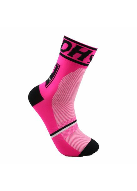 Рожеві компресійні шкарпетки для велоспорту dh sports short для чоловіків і жінок (чорно-рожевий) China (367623373)