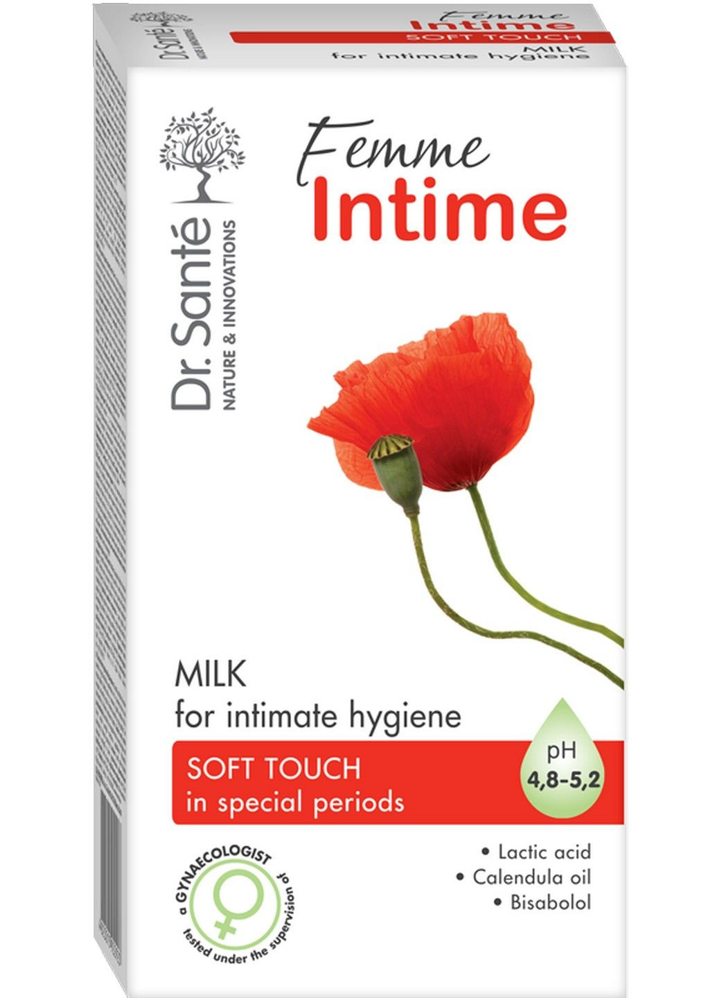 Молочко для інтимної гігієни «М'який дотик» Femme Intime 230 мл Dr. Sante (18889207)