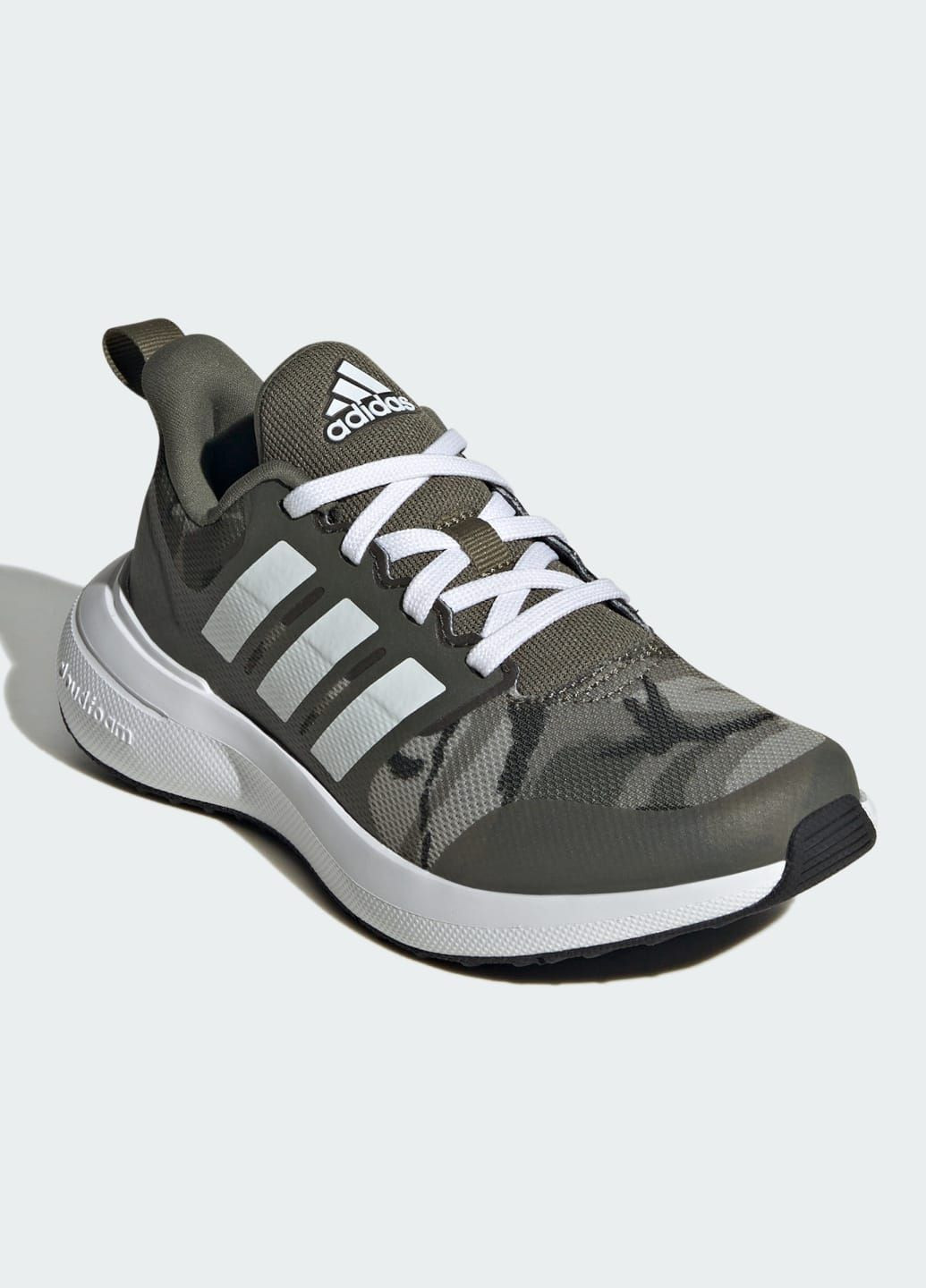 Зеленые всесезонные кроссовки для бега fortarun 2.0 cloudfoam sport lace adidas