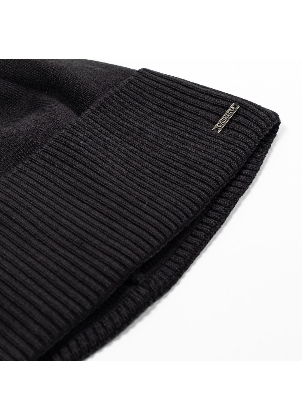 Шапка по голове мужская хлопок черная ФЛОР 614-659 LuckyLOOK 614-659М (322792508)