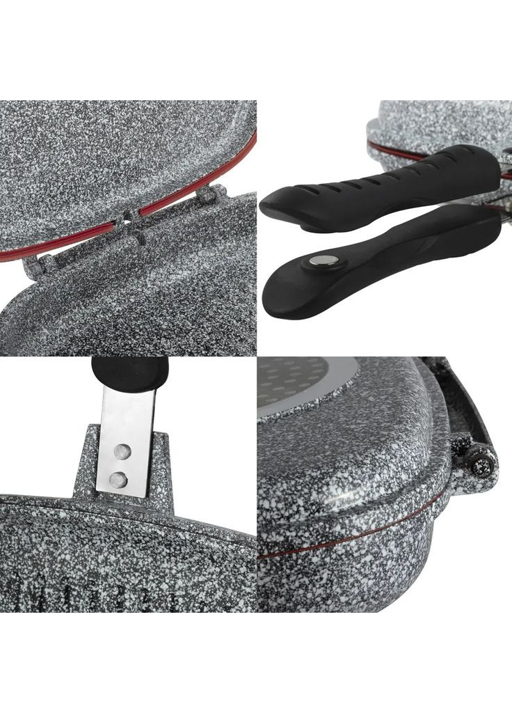 Сковорода-гриль двойная KM-100516 32х7.5 см серая Ofenbach (349221517)