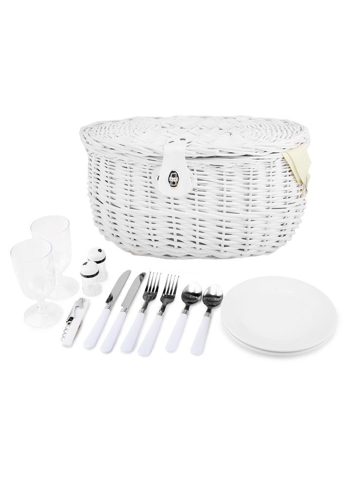 Кошик для пікніка Зустріч на 2 особи білий 0503-013 ELISEY (333986422)