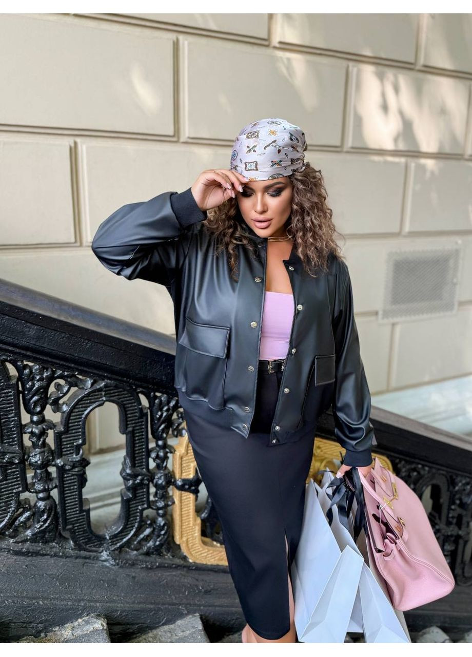 Бомбер женский Гермес на кнопках (352711569)