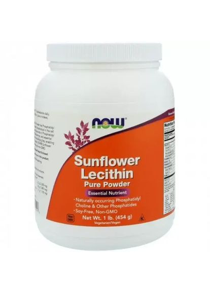 Лецитин порошок 5400 мг, 454 г Now Foods (299899392)