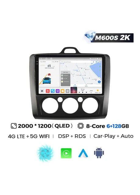 Штатная магнитола MS 2k Ford 2 (2004 – 2011) CarPlay QleD Mekede Focus (352262482)