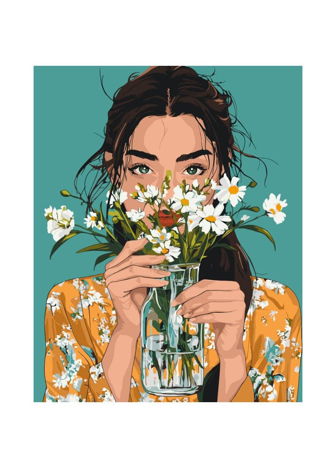 Картина по номерам "Ромашковый вайб" 10183-AC 40х50 см Art Craft (343275182)