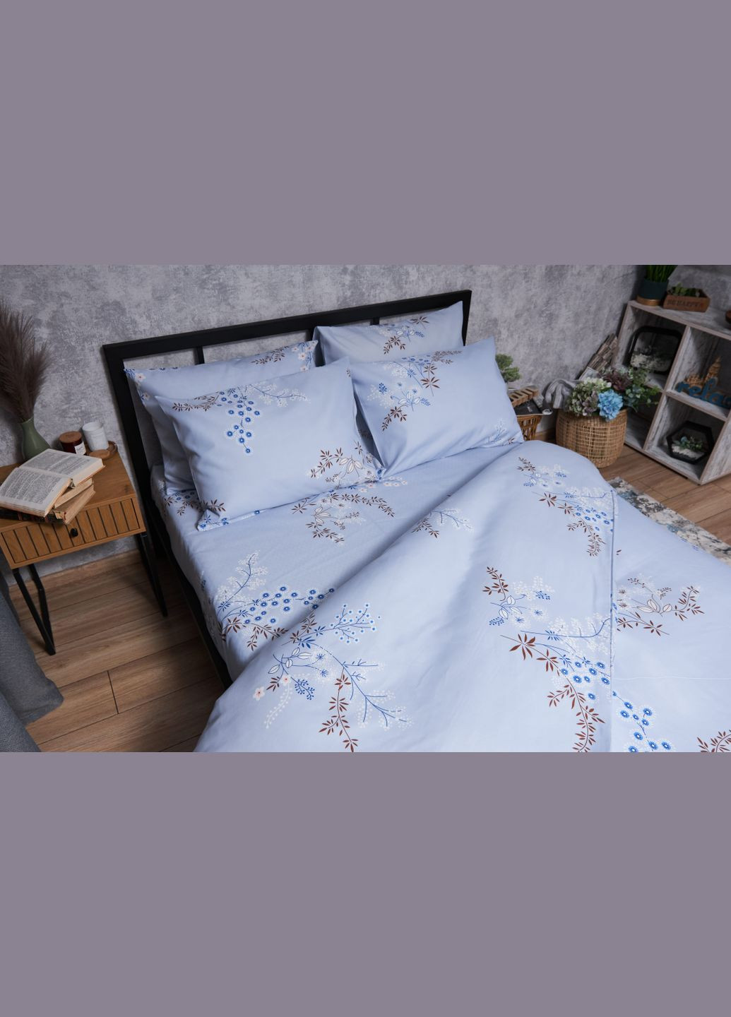 Комплект постельного белья Микросатин Premium «» полуторный 143х210 наволочки 2х40х60 (MS-820005195) Moon&Star lavender bliss (293148197)