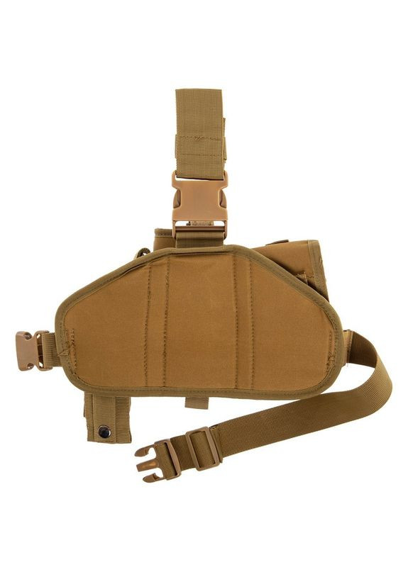 Кобура с платформой бедренная под правую руку Combat Coyote койот No Brand (302391917)