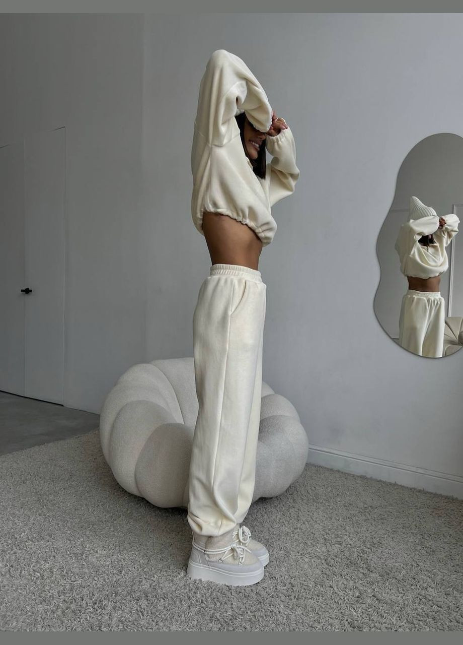 Теплий спортивний жіночий костюм із двостороннього флісу No Brand Р1540-720 (337990228)