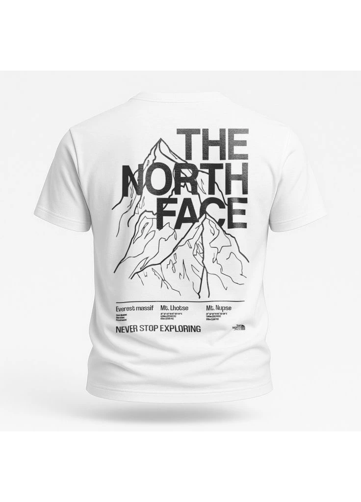 Біла чоловіча футболка біла з логотипом tnf The North Face Футболка